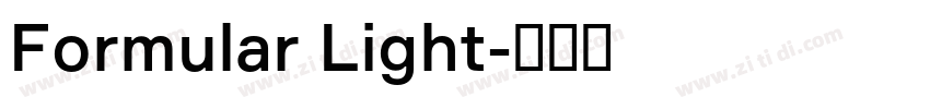 Formular Light字体转换
